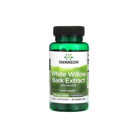 White Willow Bark Extract (Scoarta Salcie Alba) 500mg 60 Capsule, Swanson