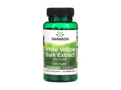 White Willow Bark Extract (Scoarta Salcie Alba) 500mg 60 Capsule, Swanson